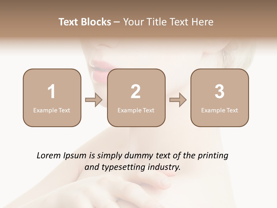 Female Model Tranquil PowerPoint Template