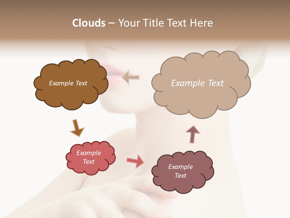 Female Model Tranquil PowerPoint Template