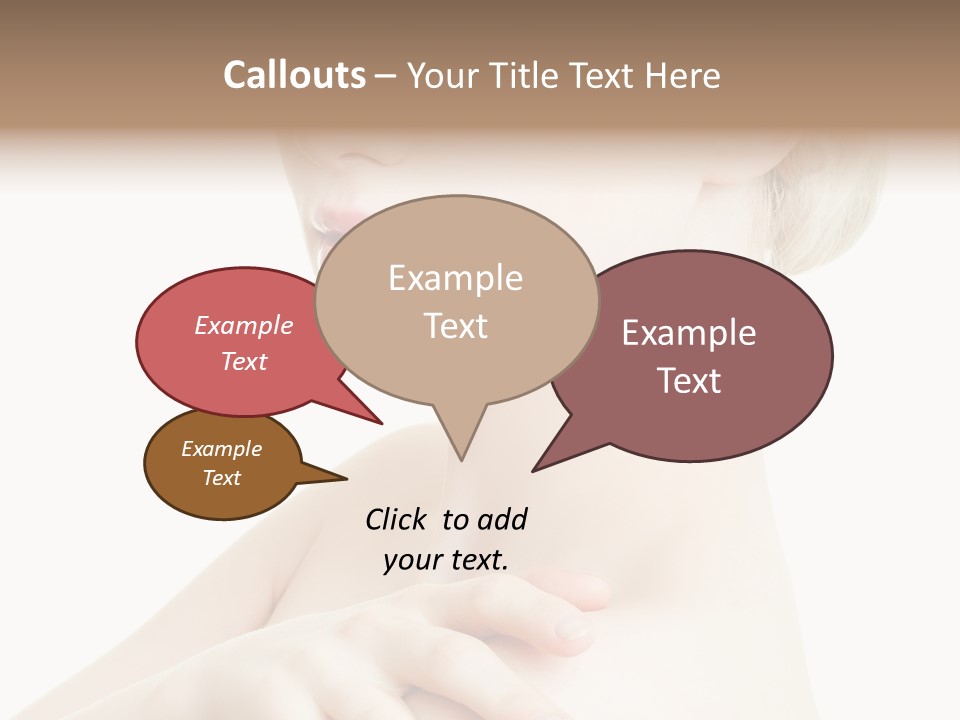 Female Model Tranquil PowerPoint Template