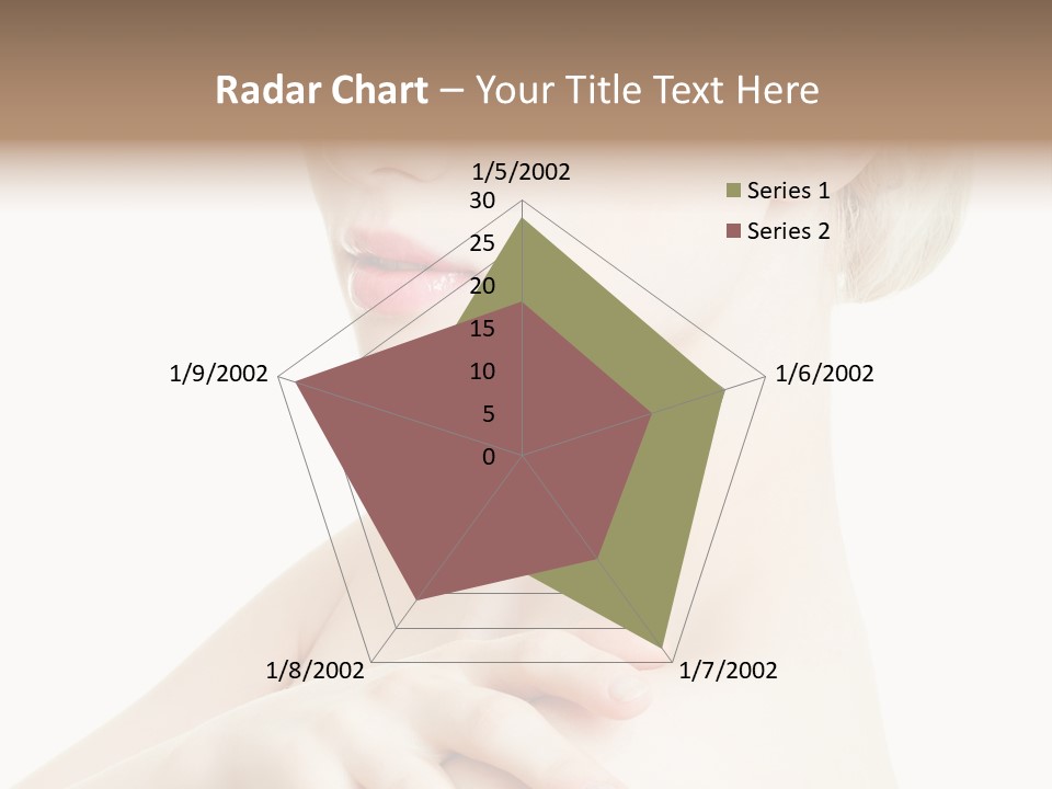 Female Model Tranquil PowerPoint Template