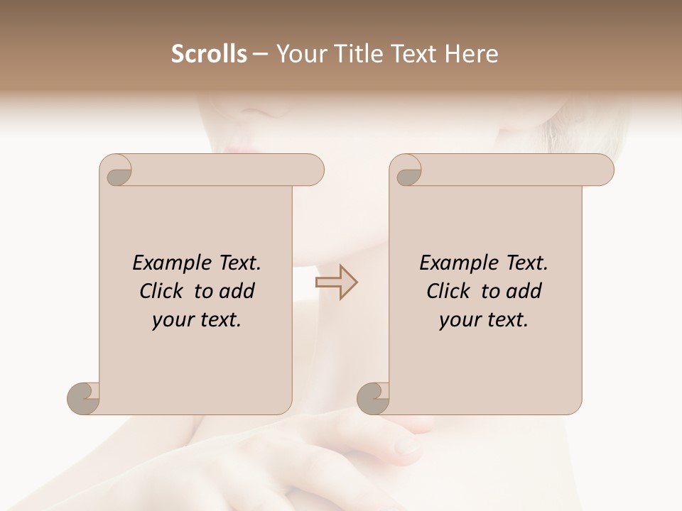 Female Model Tranquil PowerPoint Template