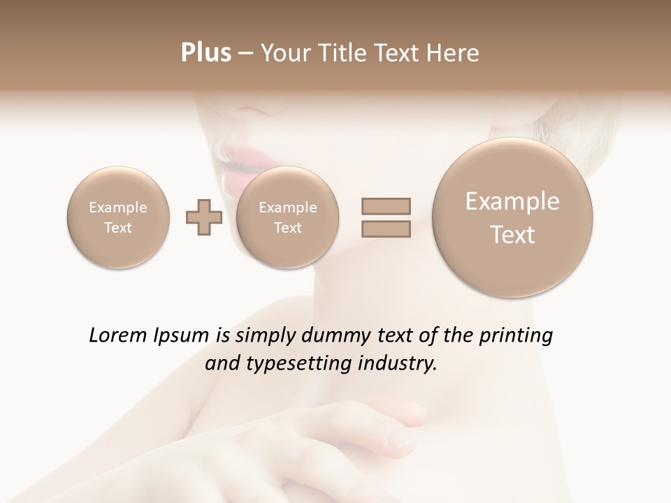 Female Model Tranquil PowerPoint Template