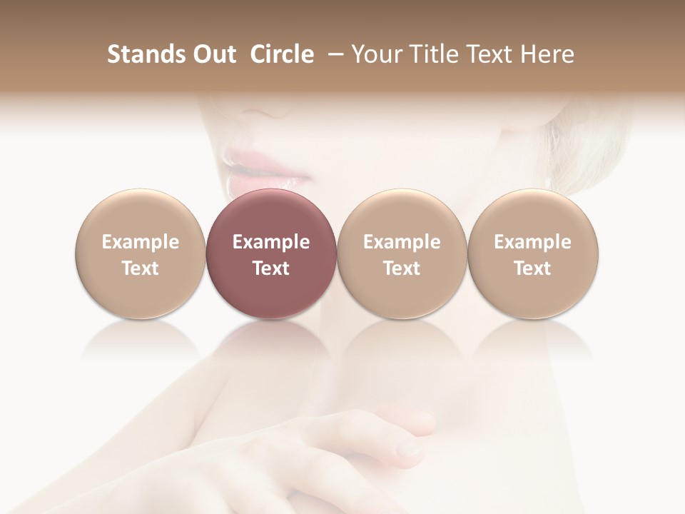 Female Model Tranquil PowerPoint Template