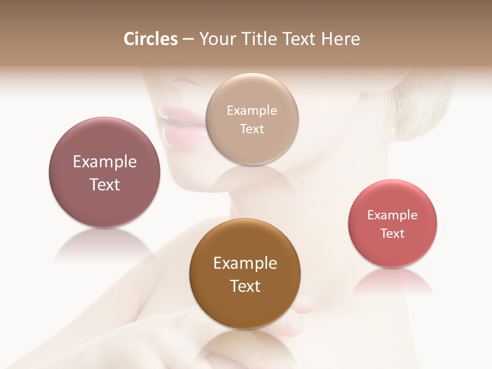 Female Model Tranquil PowerPoint Template