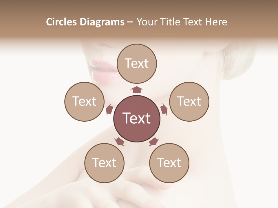 Female Model Tranquil PowerPoint Template