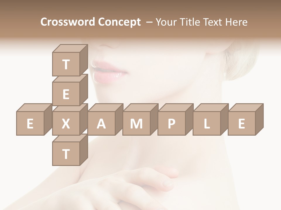 Female Model Tranquil PowerPoint Template