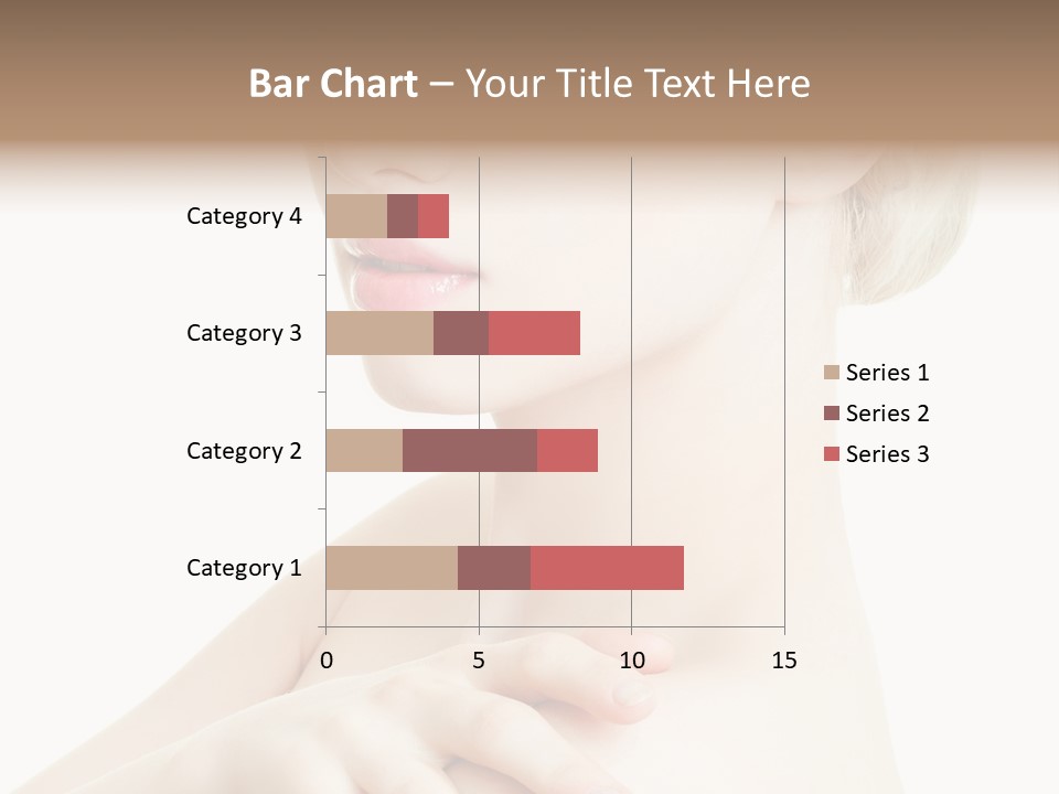 Female Model Tranquil PowerPoint Template