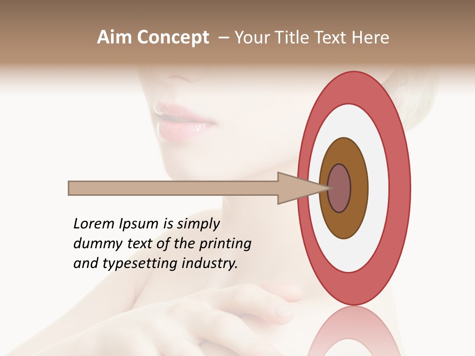 Female Model Tranquil PowerPoint Template