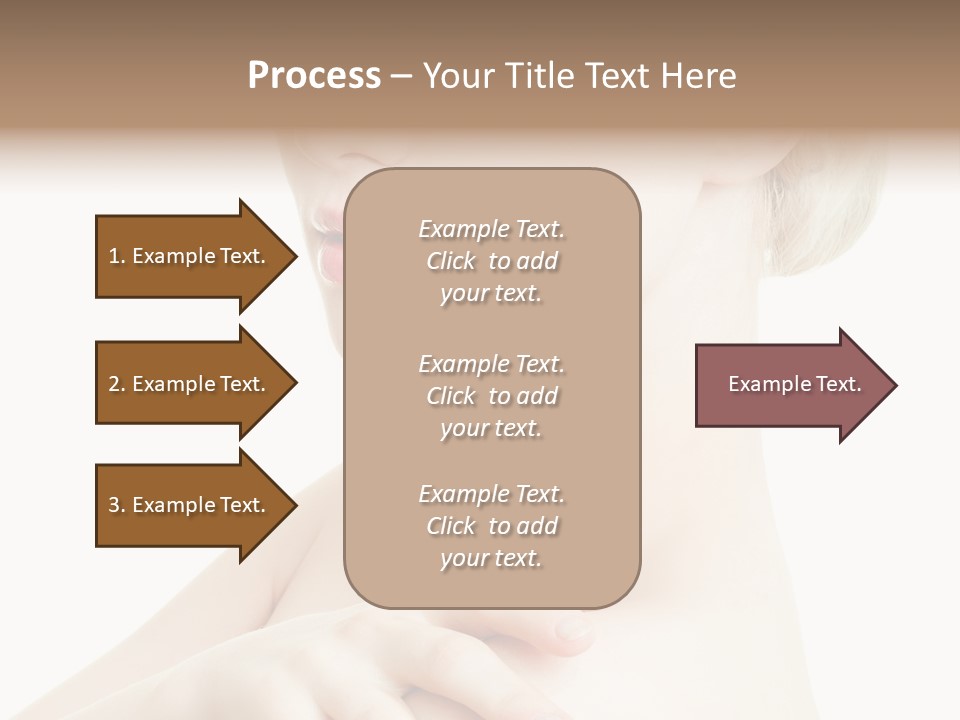 Female Model Tranquil PowerPoint Template