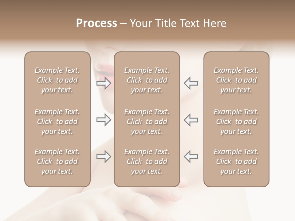 Female Model Tranquil PowerPoint Template