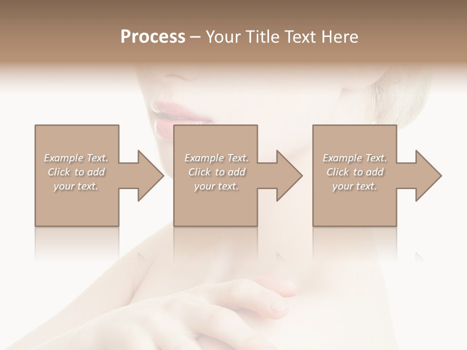 Female Model Tranquil PowerPoint Template