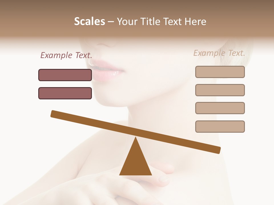 Female Model Tranquil PowerPoint Template