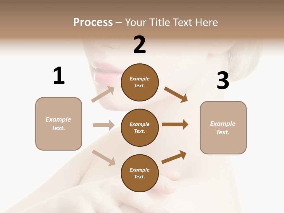 Female Model Tranquil PowerPoint Template