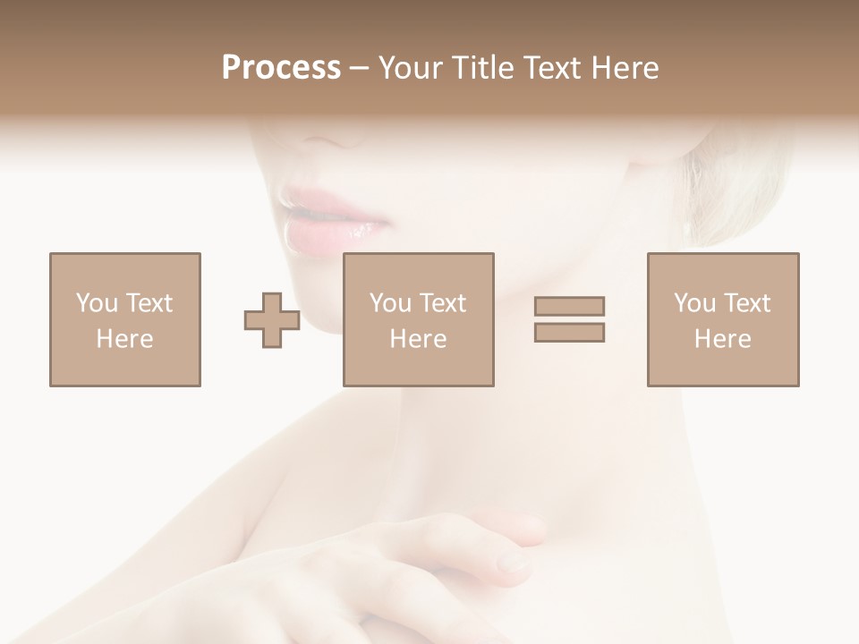 Female Model Tranquil PowerPoint Template