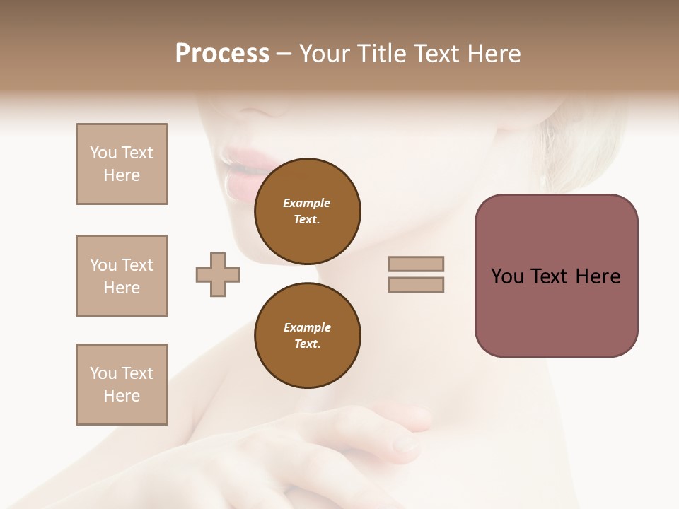 Female Model Tranquil PowerPoint Template