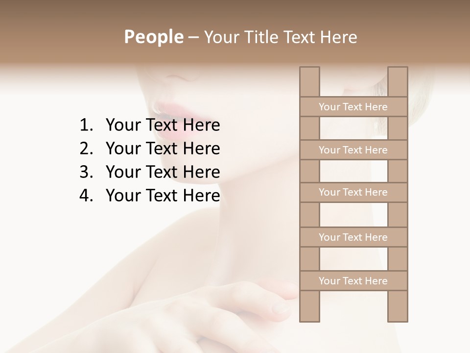 Female Model Tranquil PowerPoint Template