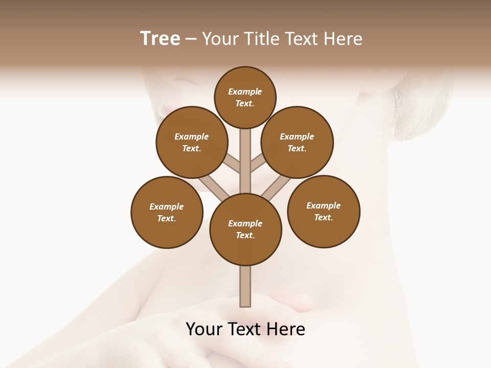 Female Model Tranquil PowerPoint Template