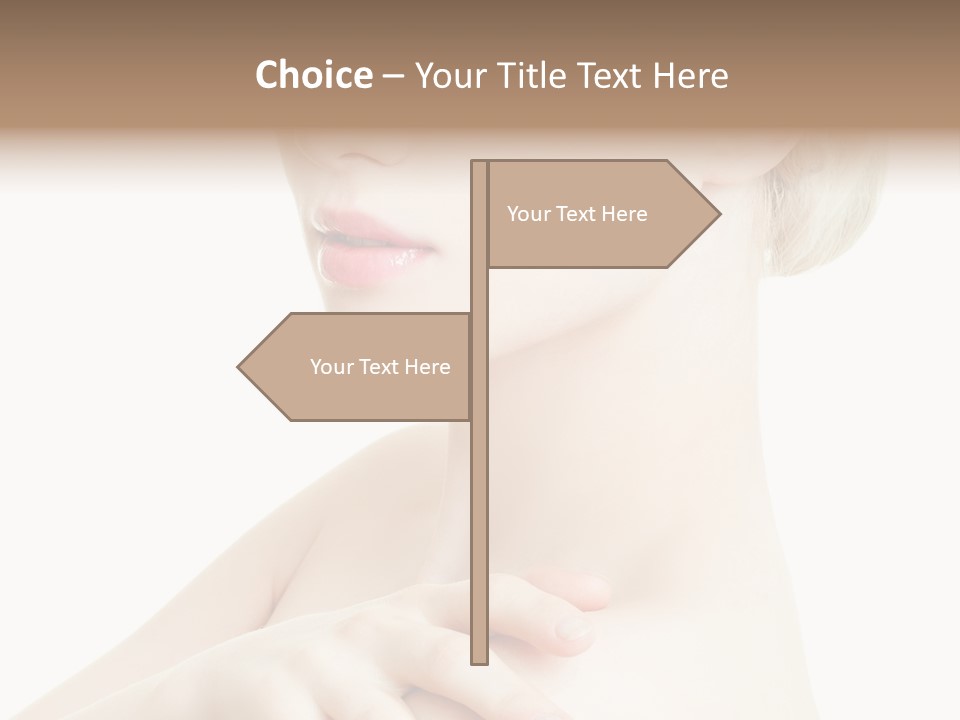 Female Model Tranquil PowerPoint Template