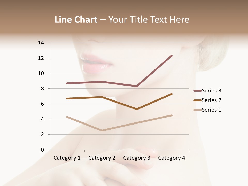 Female Model Tranquil PowerPoint Template