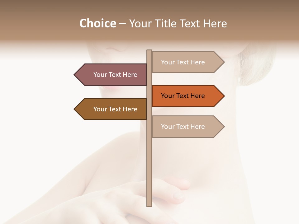 Female Model Tranquil PowerPoint Template