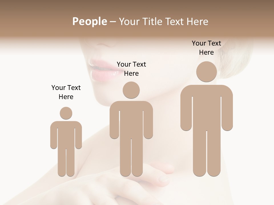 Female Model Tranquil PowerPoint Template