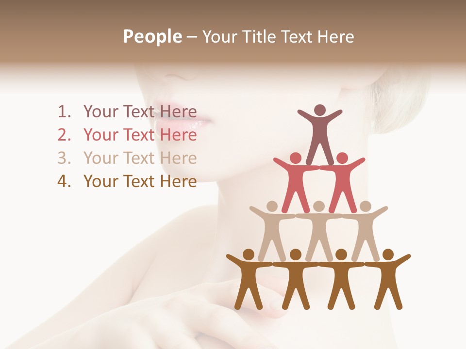 Female Model Tranquil PowerPoint Template