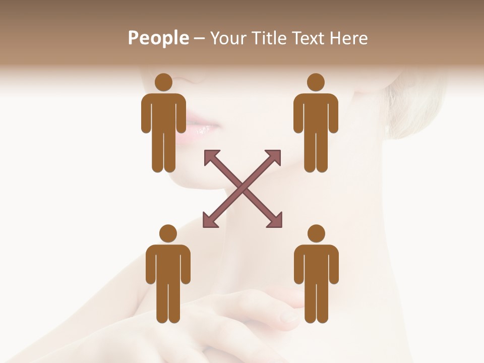 Female Model Tranquil PowerPoint Template