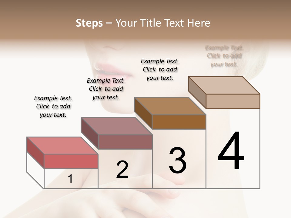 Female Model Tranquil PowerPoint Template
