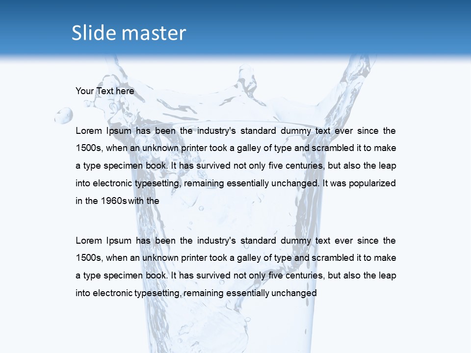 Hygiene White Transparent PowerPoint Template