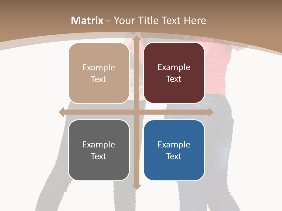 Two Women Young PowerPoint Template