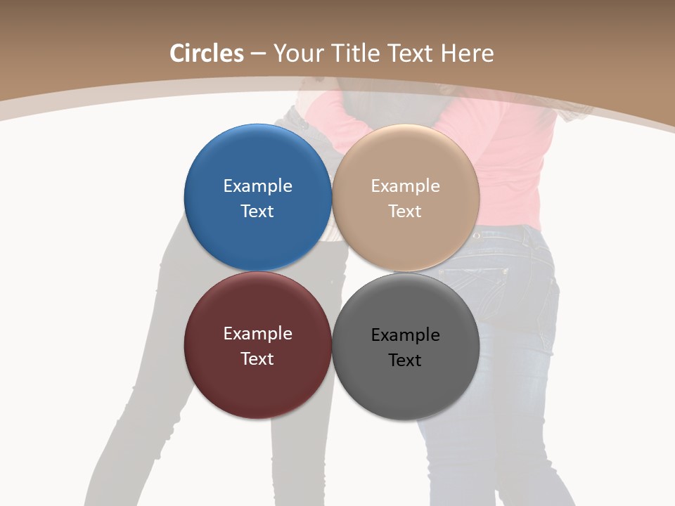 Two Women Young PowerPoint Template