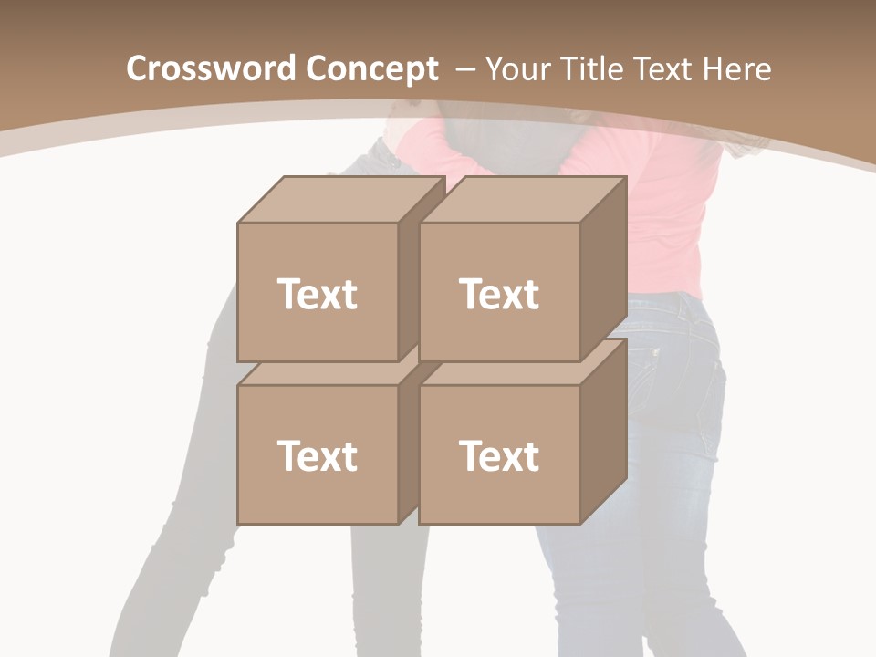 Two Women Young PowerPoint Template