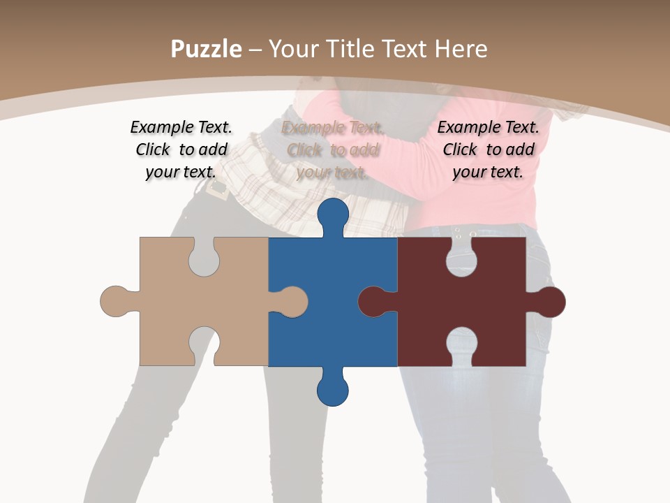 Two Women Young PowerPoint Template