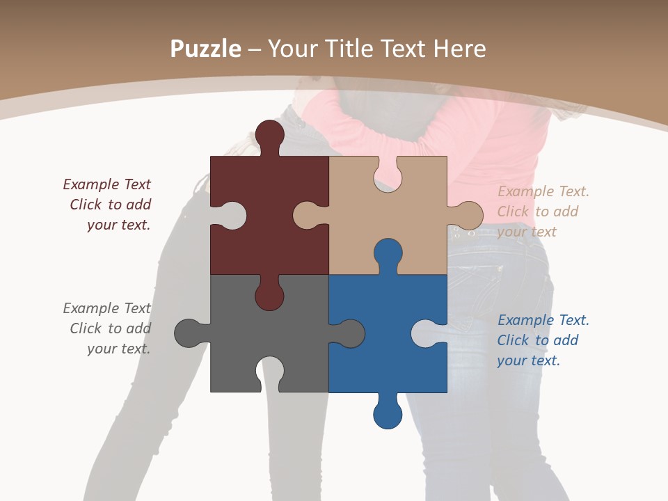 Two Women Young PowerPoint Template