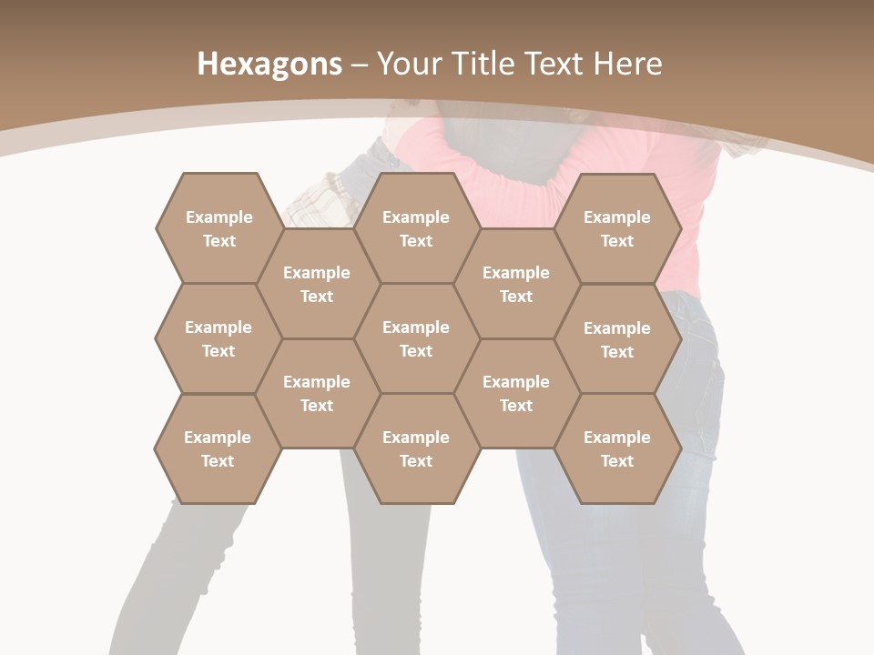 Two Women Young PowerPoint Template