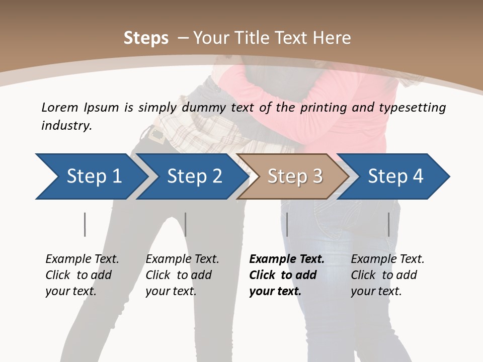 Two Women Young PowerPoint Template