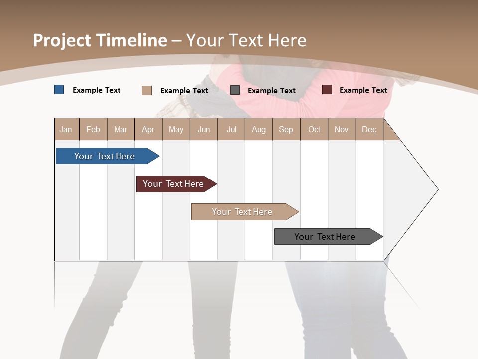 Two Women Young PowerPoint Template