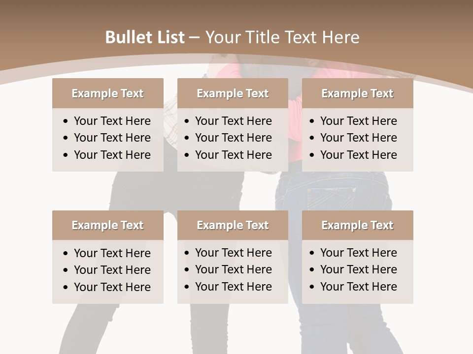 Two Women Young PowerPoint Template