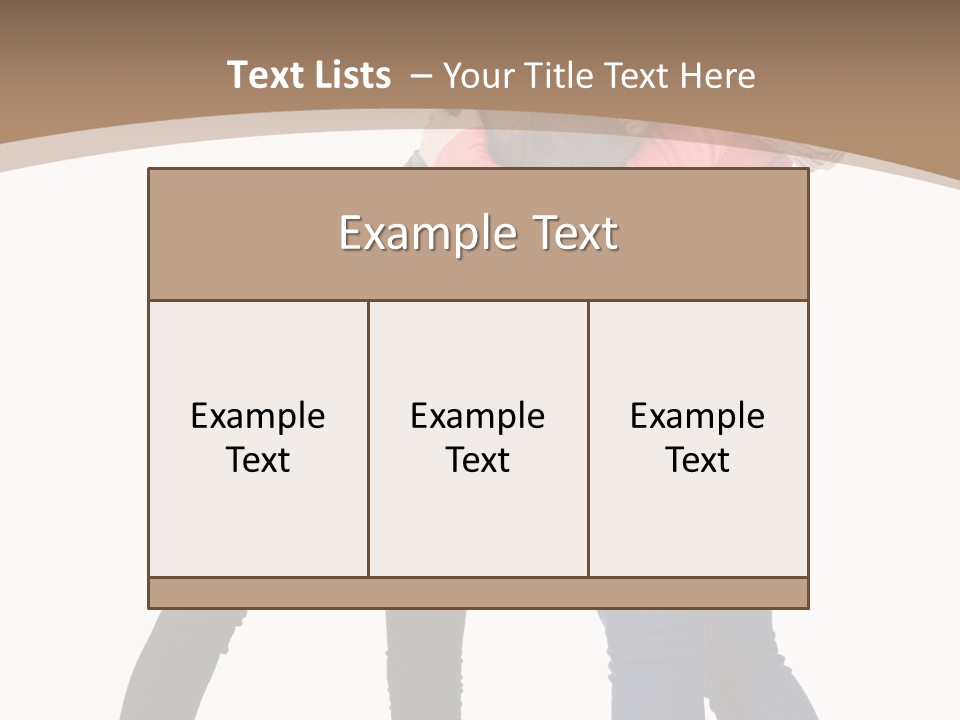 Two Women Young PowerPoint Template