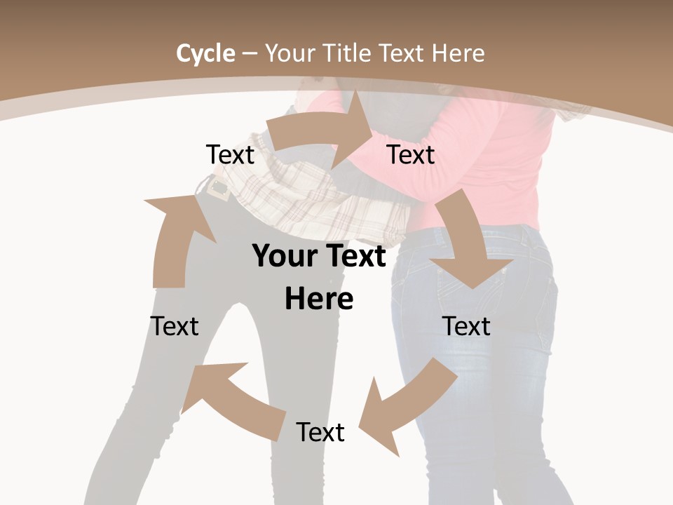 Two Women Young PowerPoint Template