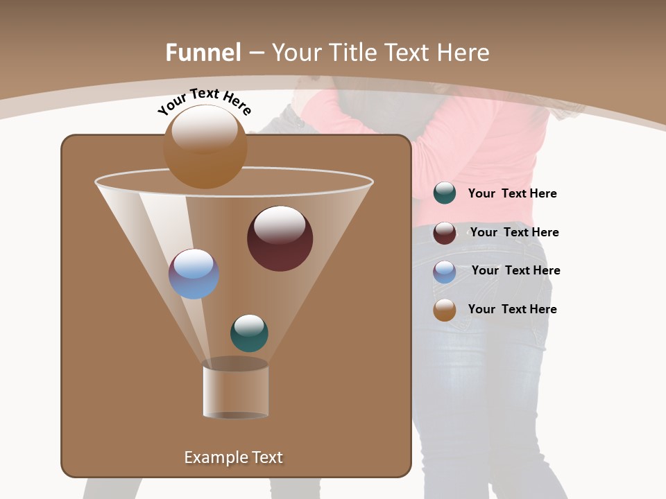 Two Women Young PowerPoint Template