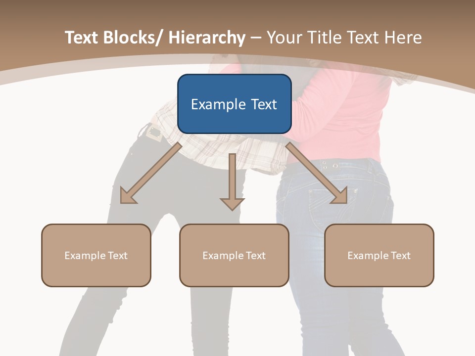 Two Women Young PowerPoint Template