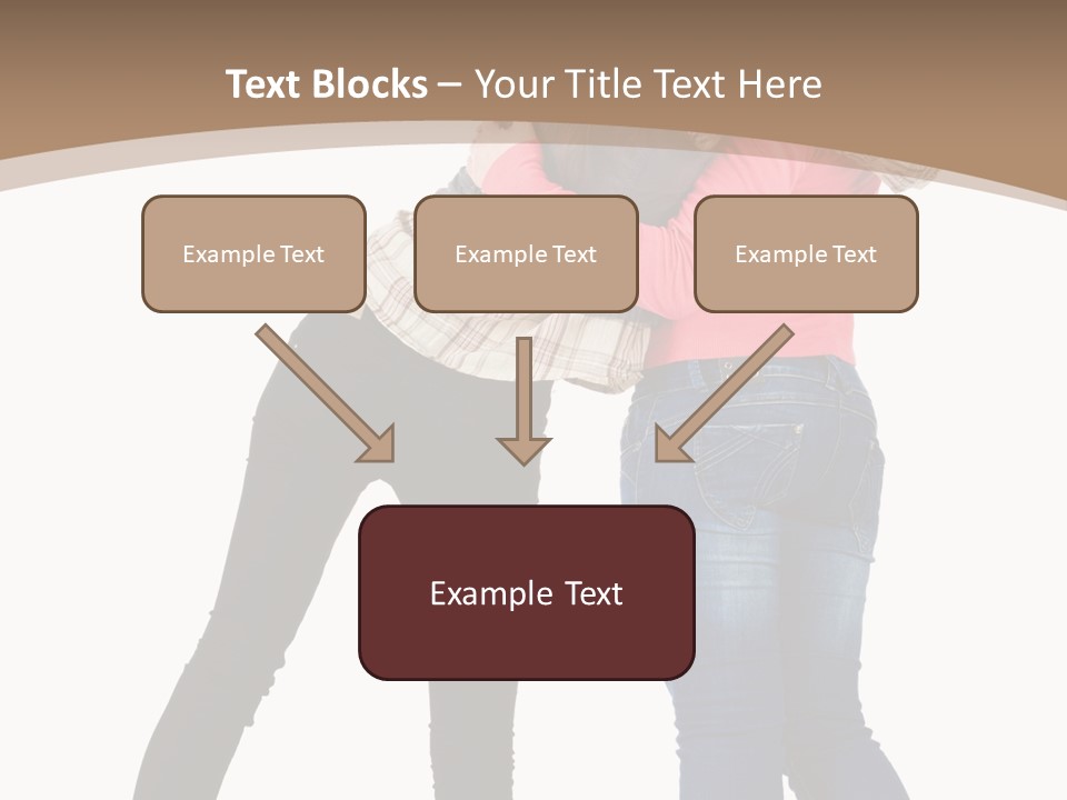 Two Women Young PowerPoint Template