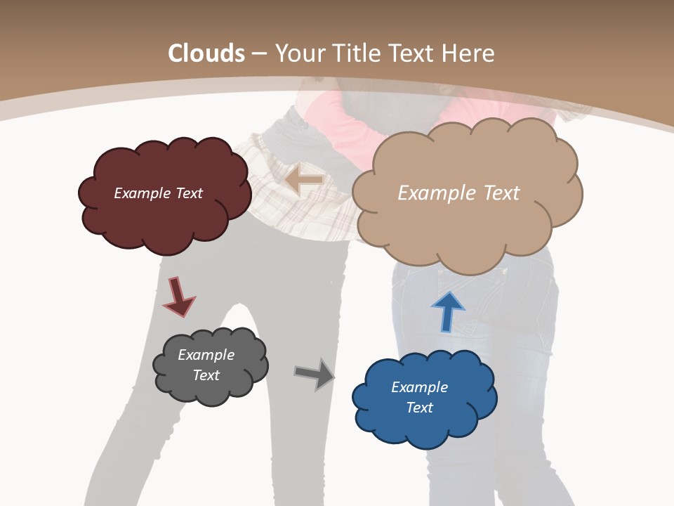 Two Women Young PowerPoint Template