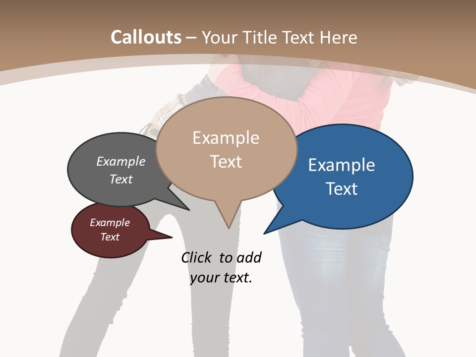 Two Women Young PowerPoint Template