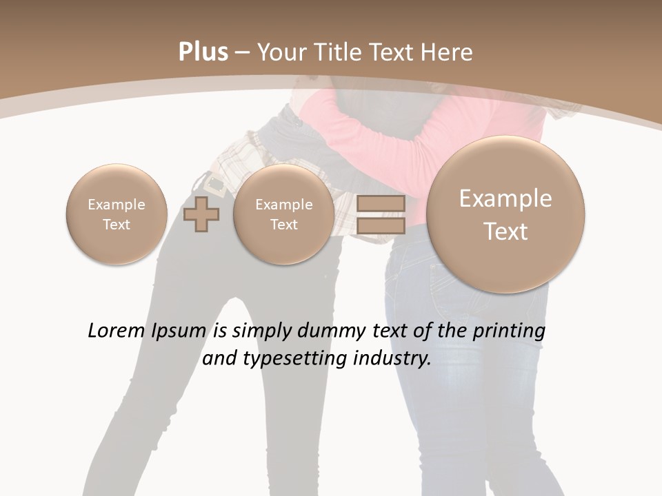 Two Women Young PowerPoint Template