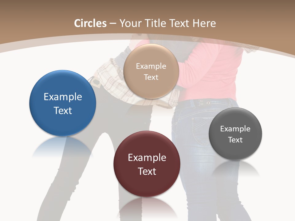 Two Women Young PowerPoint Template