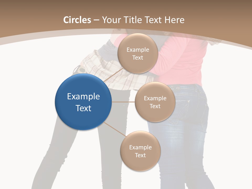 Two Women Young PowerPoint Template