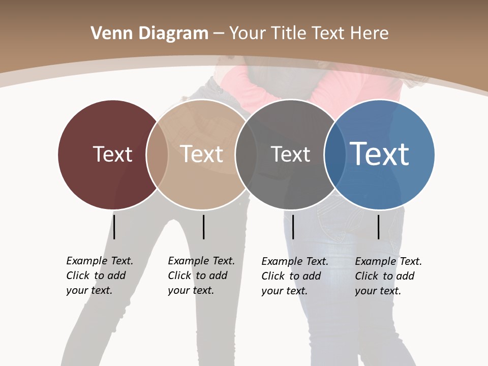 Two Women Young PowerPoint Template