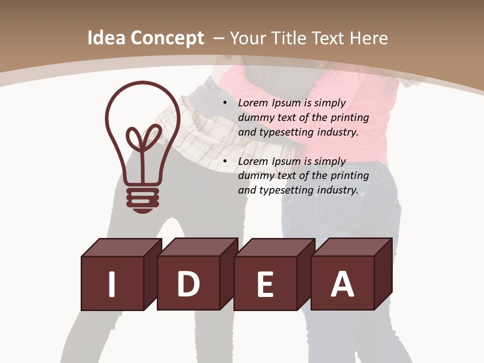 Two Women Young PowerPoint Template